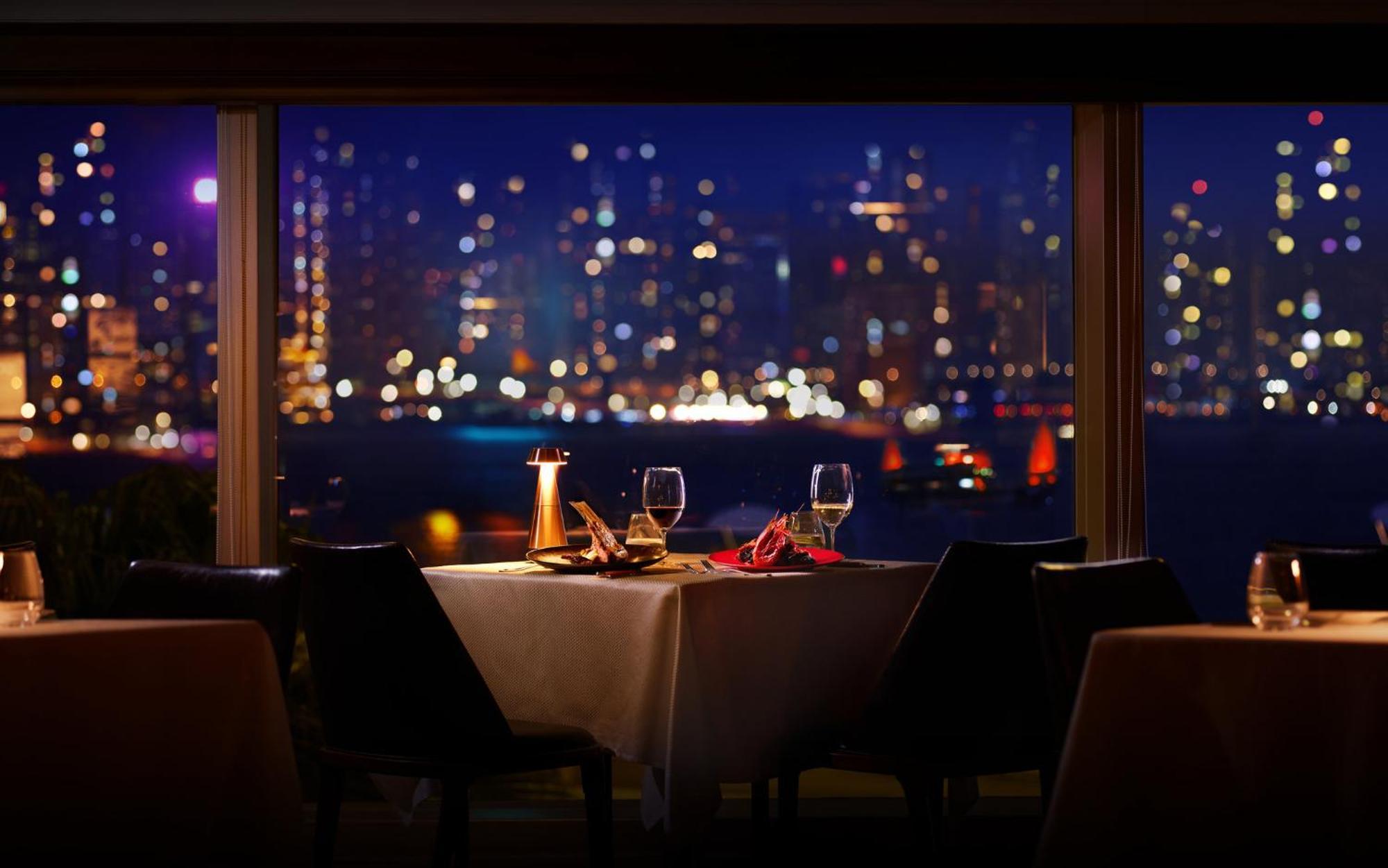 Intercontinental Grand Stanford Hong Kong By Ihg Hotel Exterior foto View from the restaurant