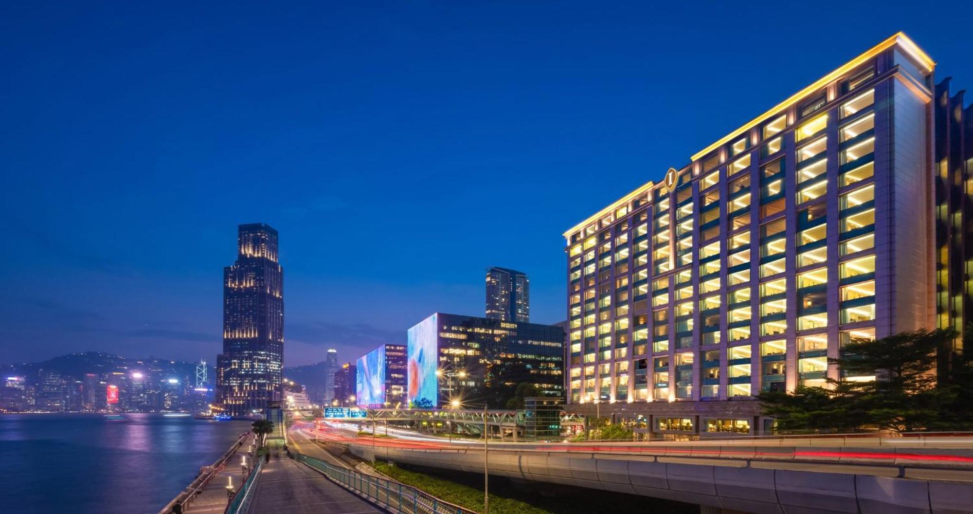 Intercontinental Grand Stanford Hong Kong By Ihg Hotel Exterior foto View of the complex at night