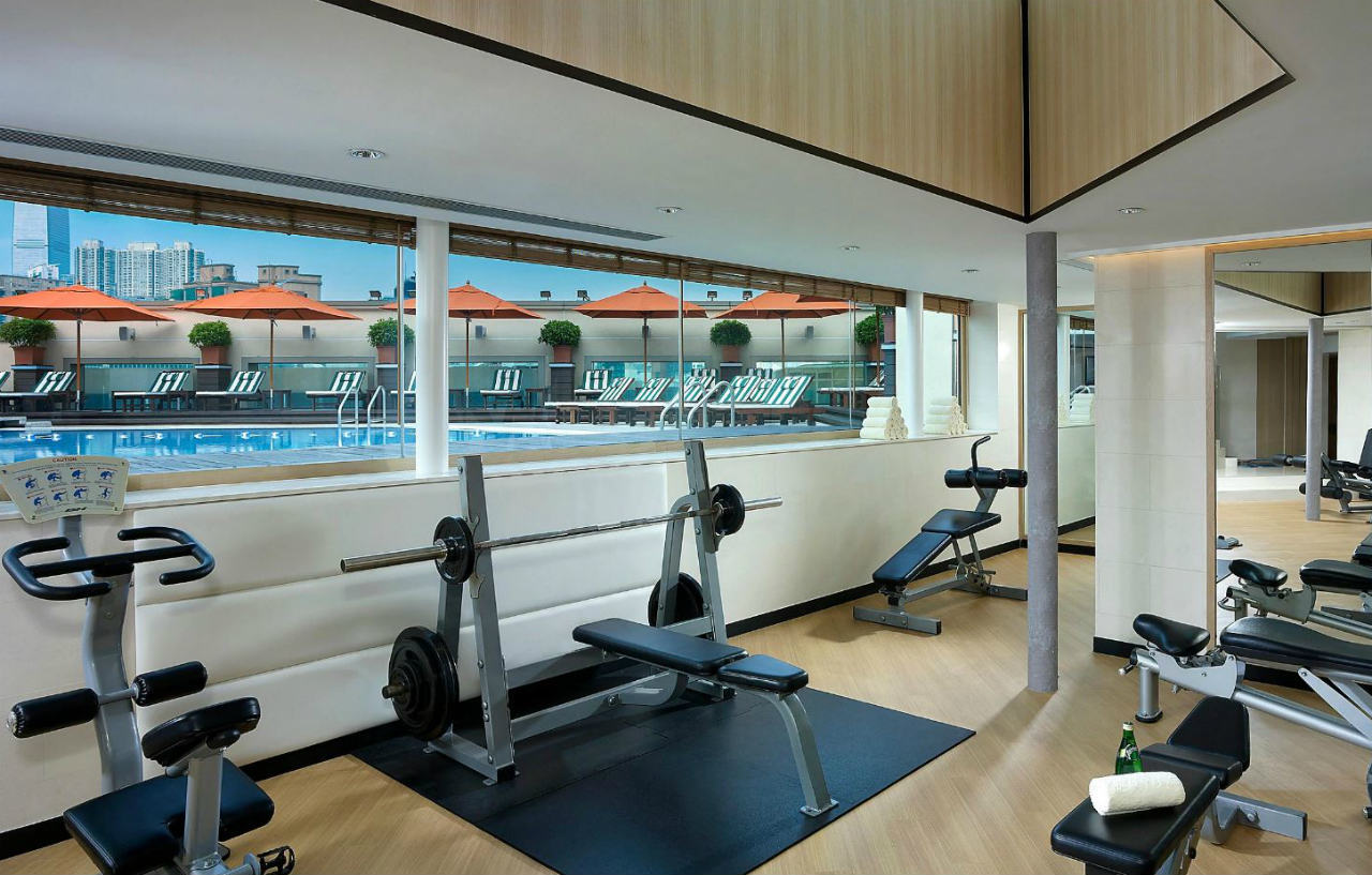 Intercontinental Grand Stanford Hong Kong By Ihg Hotel Exterior foto The gym at the hotel